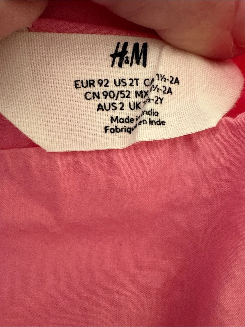 Girls' Pink Ruffle-Sleeve Cotton Dress